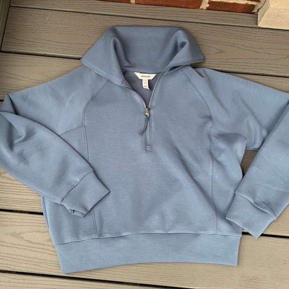 SPANX Air Essentials Half Zip Pullover - Picture 2 of 12